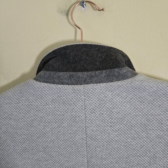 Talbots NWOT Neutral Gray Tweed 2 Button Blazer Career Office Spring Size 10p - Picture 4 of 6